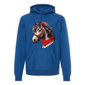 Horse Bandana For Equestrian Horseback Riding Horse Lover Gift Premium Hoodie