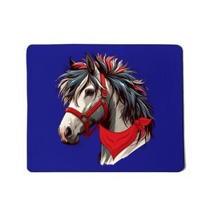 Horse Bandana For Equestrian Horseback Riding Horse Lover Gift Mousepad