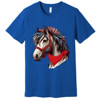 Horse Bandana For Equestrian Horseback Riding Horse Lover Gift Premium T-Shirt