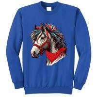 Horse Bandana For Equestrian Horseback Riding Horse Lover Gift Tall Sweatshirt