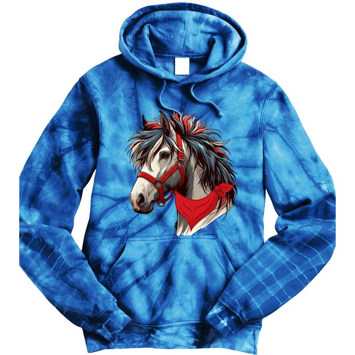 Horse Bandana For Equestrian Horseback Riding Horse Lover Gift Tie Dye Hoodie