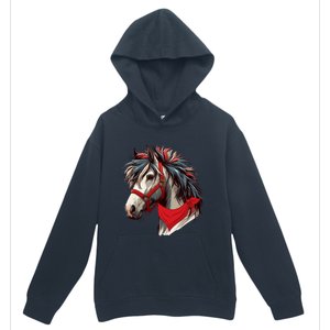 Horse Bandana For Equestrian Horseback Riding Horse Lover Gift Urban Pullover Hoodie