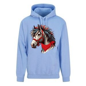 Horse Bandana For Equestrian Horseback Riding Horse Lover Gift Unisex Surf Hoodie