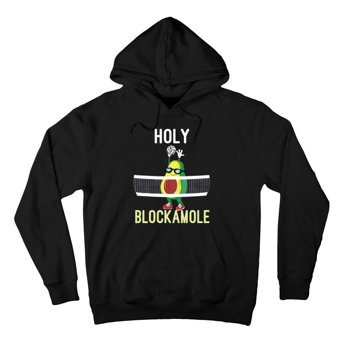 Holy Blockamole Funny Volleyball Block Avocado Teen Girl Hoodie