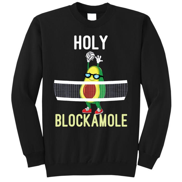 Holy Blockamole Funny Volleyball Block Avocado Teen Girl Sweatshirt