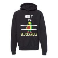 Holy Blockamole Funny Volleyball Block Avocado Teen Girl Premium Hoodie