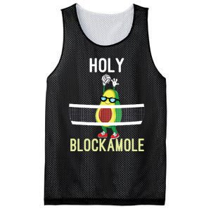 Holy Blockamole Funny Volleyball Block Avocado Teen Girl Mesh Reversible Basketball Jersey Tank