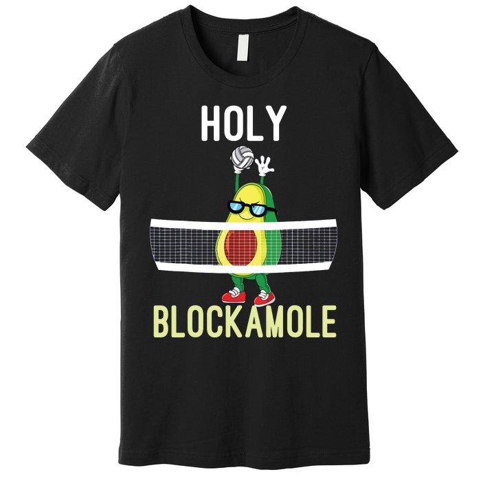 Holy Blockamole Funny Volleyball Block Avocado Teen Girl Premium T-Shirt