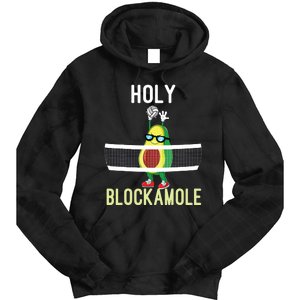 Holy Blockamole Funny Volleyball Block Avocado Teen Girl Tie Dye Hoodie