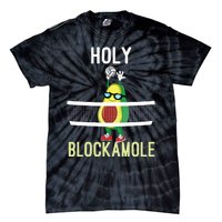 Holy Blockamole Funny Volleyball Block Avocado Teen Girl Tie-Dye T-Shirt