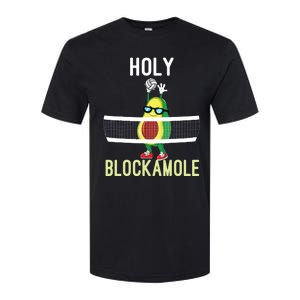 Holy Blockamole Funny Volleyball Block Avocado Teen Girl Softstyle CVC T-Shirt