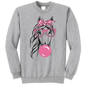 Horse Bandana For Horse Riding Horse Lover Women Tall Sweatshirt