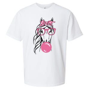 Horse Bandana For Horse Riding Horse Lover Women Sueded Cloud Jersey T-Shirt