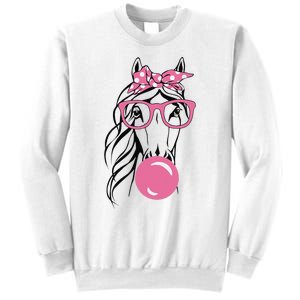 Horse Bandana For Horse Riding Horse Lover Women Sweatshirt