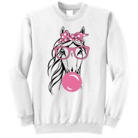 Horse Bandana For Horse Riding Horse Lover Women Sweatshirt