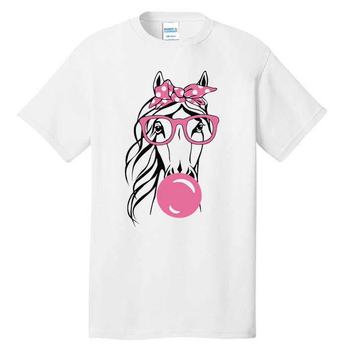 Horse Bandana For Horse Riding Horse Lover Women Tall T-Shirt