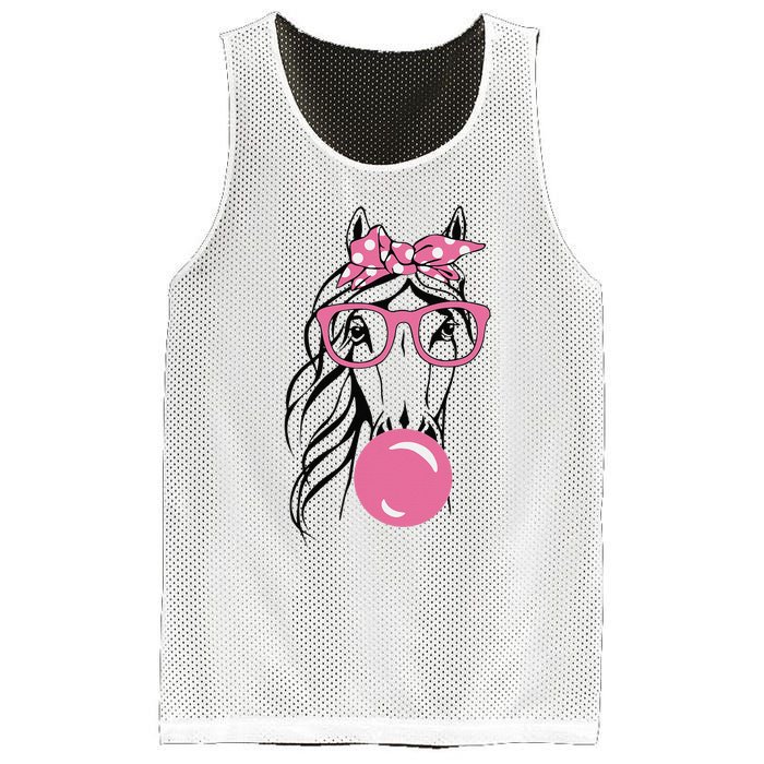 Horse Bandana For Horse Riding Horse Lover Women Mesh Reversible Basketball Jersey Tank