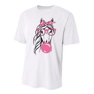 Horse Bandana For Horse Riding Horse Lover Women Performance Sprint T-Shirt