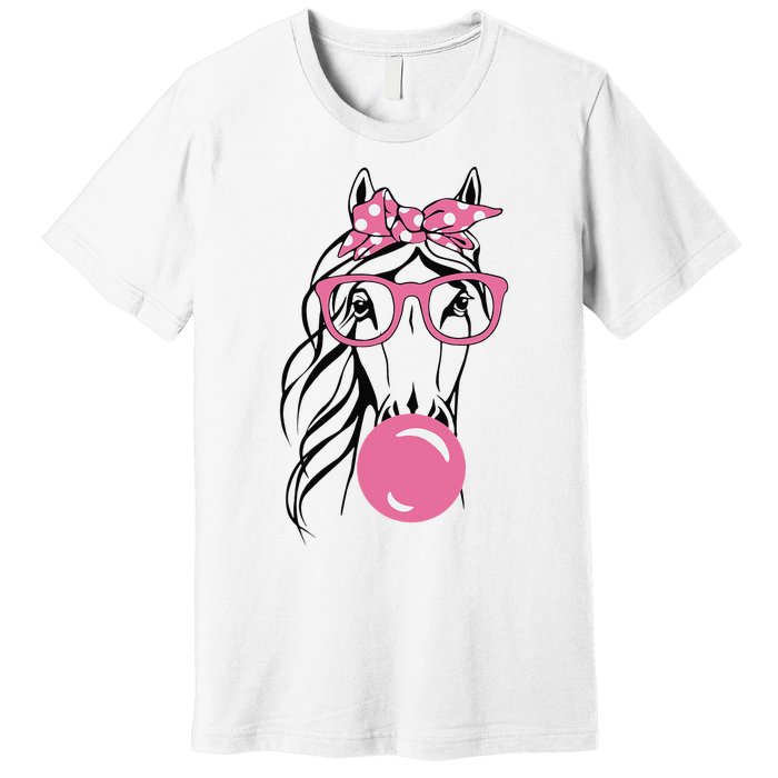 Horse Bandana For Horse Riding Horse Lover Women Premium T-Shirt