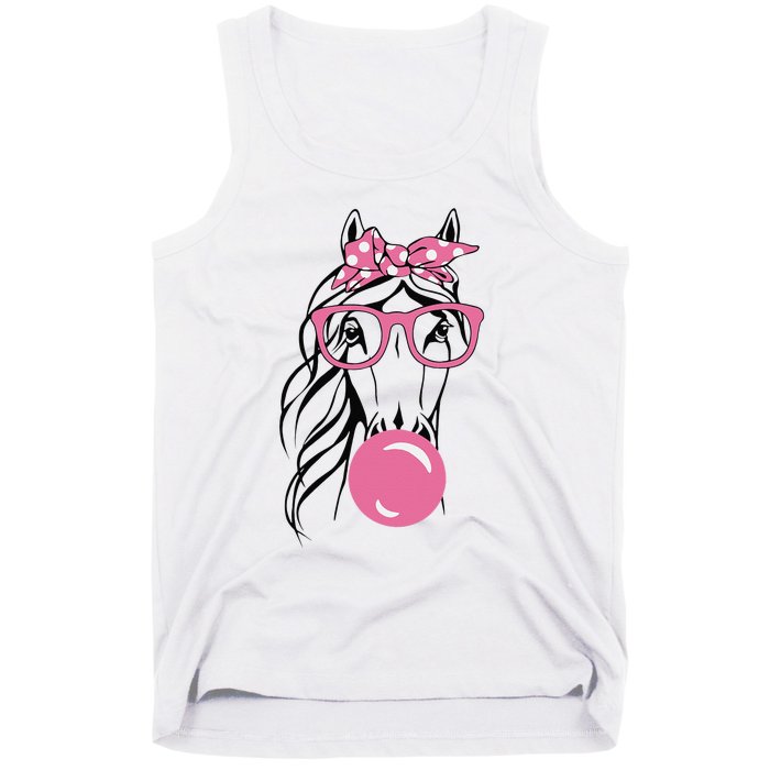 Horse Bandana For Horse Riding Horse Lover Women Tank Top