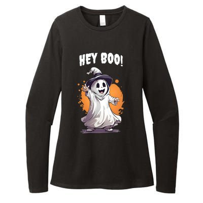 Hey Boo! Funny Halloween Ghost Costume Funny Gift Womens CVC Long Sleeve Shirt