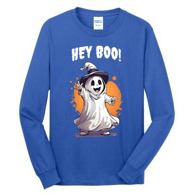 Hey Boo! Funny Halloween Ghost Costume Funny Gift Tall Long Sleeve T-Shirt