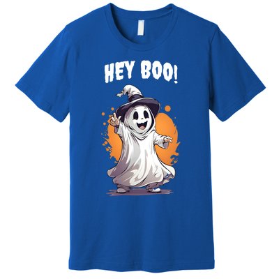 Hey Boo! Funny Halloween Ghost Costume Funny Gift Premium T-Shirt