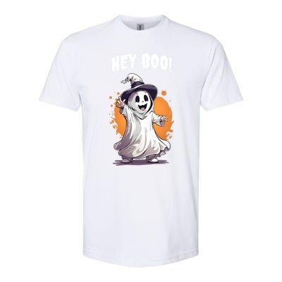 Hey Boo! Funny Halloween Ghost Costume Funny Gift Softstyle CVC T-Shirt