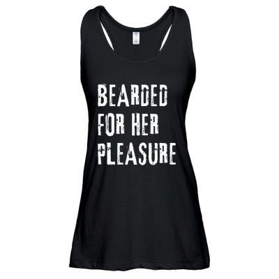 Humor Bearded for Her Pleasure Naughty Dirty Jokes Ladies Essential Flowy Tank