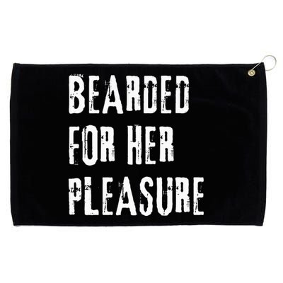 Humor Bearded for Her Pleasure Naughty Dirty Jokes Grommeted Golf Towel