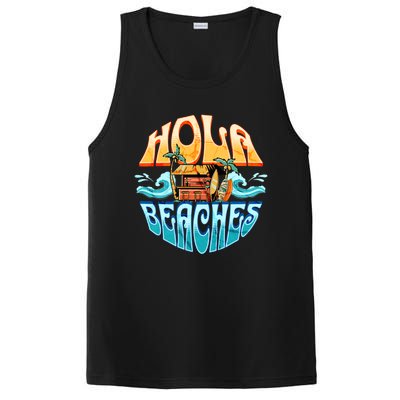 Hola Beaches Funny Aloha Beach Family Summer Vacation Trip Gift PosiCharge Competitor Tank