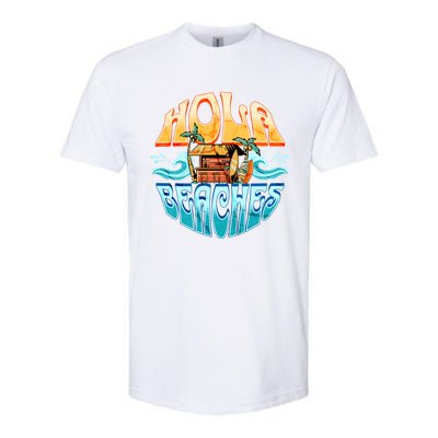 Hola Beaches Funny Aloha Beach Family Summer Vacation Trip Gift Softstyle CVC T-Shirt