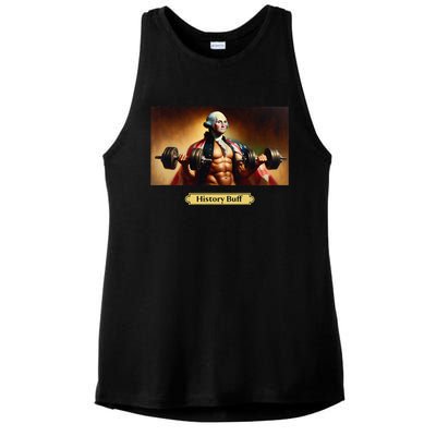 History Buff Funny George Washington Ladies PosiCharge Tri-Blend Wicking Tank