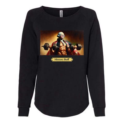 History Buff Funny George Washington Womens California Wash Sweatshirt