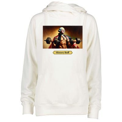 History Buff Funny George Washington Womens Funnel Neck Pullover Hood