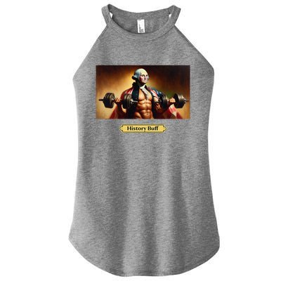 History Buff Funny George Washington Women’s Perfect Tri Rocker Tank