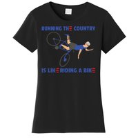 Horrible Biden Falling From Bike Women's T-Shirt