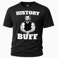 History Buff Funny Abraham Lincoln Weightlifting Cooling Performance Crew T-Shirt