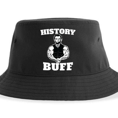 History Buff Funny Abraham Lincoln Weightlifting Sustainable Bucket Hat