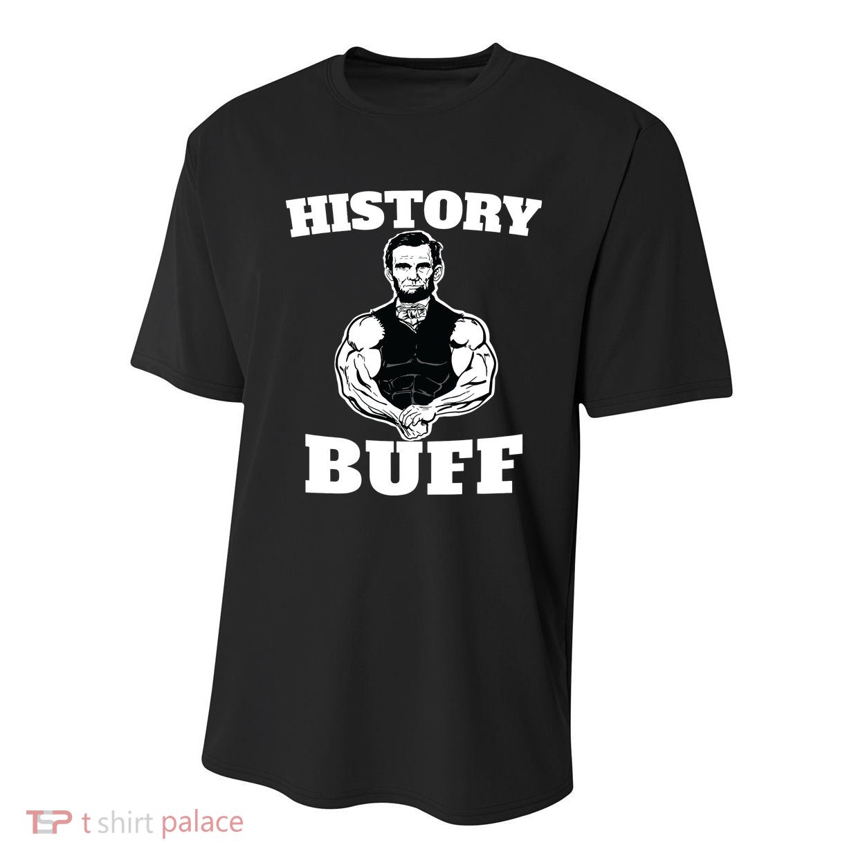 History Buff Funny Abraham Lincoln Weightlifting Youth Performance Sprint T-Shirt
