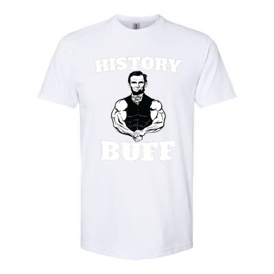 History Buff Funny Abraham Lincoln Weightlifting Softstyle® CVC T-Shirt