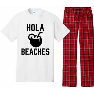 Hola Beaches Funny Drinking Beach Vacation Pajama Set