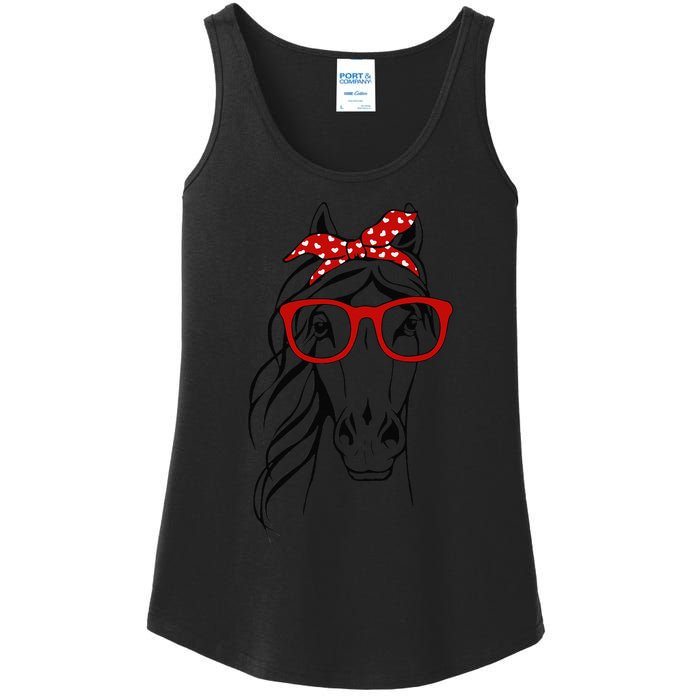 Horse Bandana For Horseback Riding Horse Lover Ladies Essential Tank