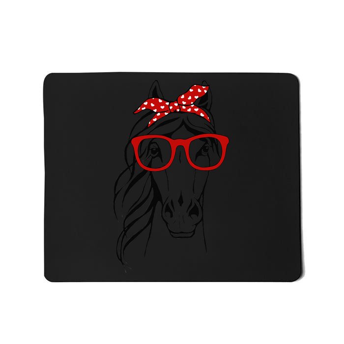 Horse Bandana For Horseback Riding Horse Lover Mousepad