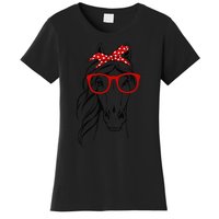 Horse Bandana For Horseback Riding Horse Lover Women's T-Shirt