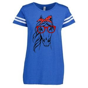 Horse Bandana For Horseback Riding Horse Lover Enza Ladies Jersey Football T-Shirt