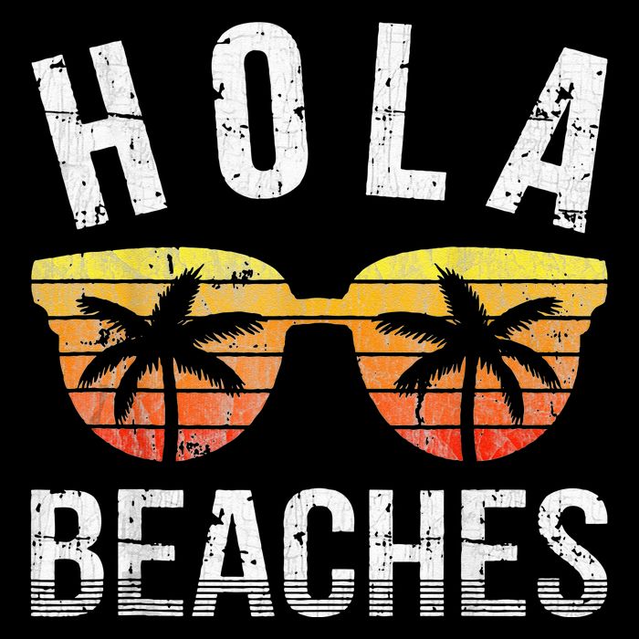 Hola Beaches Funny Beach Vacation Cooling Performance Crew T-Shirt
