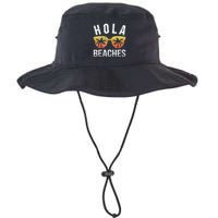 Hola Beaches Funny Beach Vacation Bucket Hat