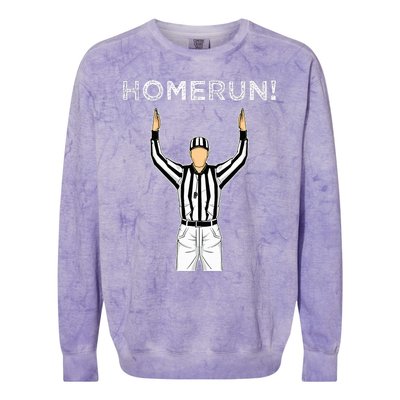 Homerun Baseball Football Colorblast Crewneck Sweatshirt