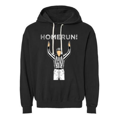 Homerun Baseball Football Garment-Dyed Fleece Hoodie